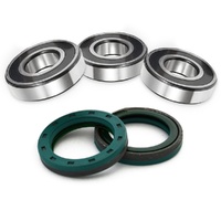 SKF Wheel Service Kit - Premium OEM Replacement Seals + Bearings, Fits OEM Spacers - 3x Brg 2x Seal (5)