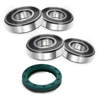 SKF Wheel Service Kit - Premium OEM Replacement Seals + Bearings, Fits OEM Spacers - 4x Brg 1x Seal (5)