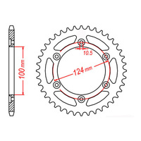 MTX 735 Steel Rear Sprocket #520 (45T) (11-735-45)