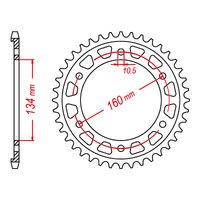 MTX 1317 Steel Rear Sprocket #525 (43T) (11-1317-43)