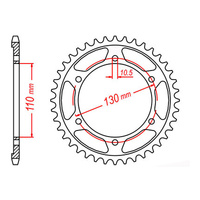 MTX 479 Steel Rear Sprocket #530 (43T) (11-198-43)