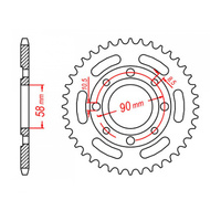 MTX 279 Steel Rear Sprocket #520 (33T) (11-KB4-33)