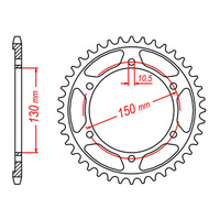 MTX 300 Steel Rear Sprocket #525 (48T) (11-4NX-48)