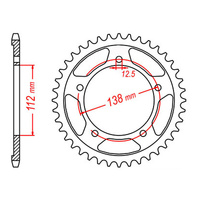 MTX 302 Steel Rear Sprocket #530 (41T) (11-MW0-41)