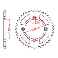MTX 215 Steel Rear Sprocket #420 (56T) (11-4GC-56)