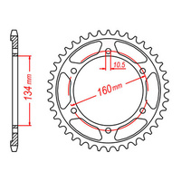 MTX 1307 Steel Rear Sprocket #525 (42T) (11-MBW-42)