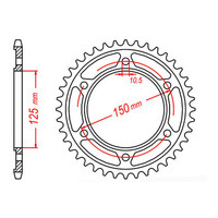 MTX 899 Steel Rear Sprocket #525 (46T) (11-KM5-46)