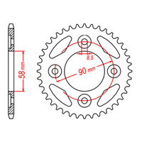 MTX 212 Steel Rear Sprocket #420 (37T) (11-KWW-37)