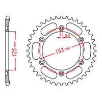 MTX 1258 Steel Rear Sprocket #428 (52T) (11-KRH-52)