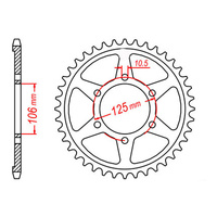 MTX 2014 Steel Rear Sprocket #525 (46T) (11-TR4-46)