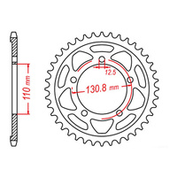 MTX 007 Steel Rear Sprocket #525 (44T) (11-BM7-44)