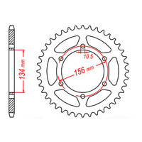 MTX 472 Steel Rear Sprocket #520 (42T) (11-130-42)