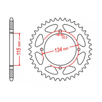 MTX 718 Steel Rear Sprocket #530 (48T) (11-718-48)
