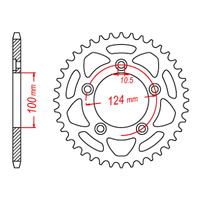 MTX 746 Steel Rear Sprocket #520 (43T) (11-746-43)