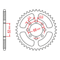 MTX 801 Steel Rear Sprocket #420 (34T) (11-463-34)