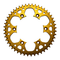 MTX 808 Zero Aluminium Rear Sprocket #520 - Gold (49T) (11A-402-49GLD)
