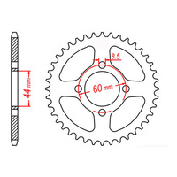MTX 833 Steel Rear Sprocket #428 (54T) (11-5FC-54)