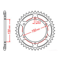 MTX 859 Steel Rear Sprocket #530 (48T) (11-36Y-48)
