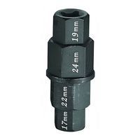 WHITES 4-IN-1 HEX AXLE TOOL 17 19 22 24mm CrMo