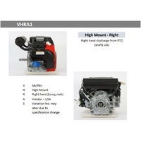 Exhaust High Mount Rh Honda Engine #VHRA1