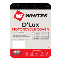 Whites Motorcycle Cover - D'Lux (S) 203 x 89 x 119cm