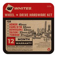 WHITES WHEEL & DRIVE HARDWARE KIT - SUZUKI 33PCS