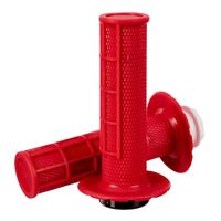 Whites Lock On Grips - Half Waffle - Red (with 6 Cams)