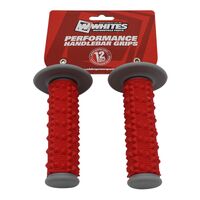 Whites Grip MX Full Diamond - Grey / Red