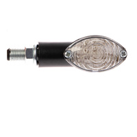 Whites LED Mini-Catseye Flasher - Black  Short Stem
