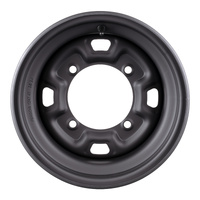 Whites ATV/UTV Steel Rim 12x7 Polaris Front & Rear 4/156 +12.7 - Black