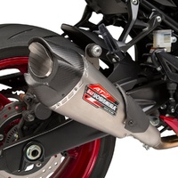 Yoshimura GSX-S750/Z 18-22 AT2 Stainless Slip-On Exhaust, w/ Stainless Muffler