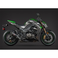 Yoshimura Z1000 14-16 R-77 Stainless Slip-On Exhaust, w/ Carbon Fiber Mufflers