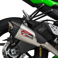 Yoshimura ZX-6R 2019-25 AT2 Stainless 3/4 Exhaust, w/ Stainless Muffler