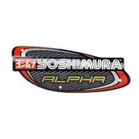 Yoshimura Muffler Name Badge Stainless Alpha and Alpha Taper