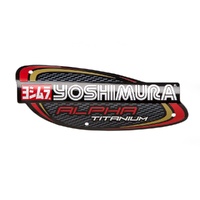 Yoshimura Muffler Name Badge Titanium Alpha and Alpha Taper