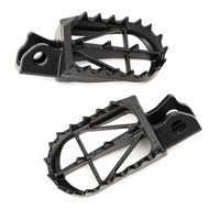 Zeta Wide Chromoly Mid Foot Pegs - Kawasaki KLX230