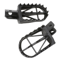 Zeta Wide Chromoly Mid Foot Pegs - Kawasaki KLX110 / KLX110L / Suzuki DR-Z50 / D