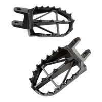 Zeta Wide Chromoly Ultra-Wide Foot Pegs - Honda CRF1000L Africa Twin / XR400R /