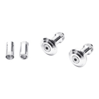 Zeta Bar End Plugs 29mm (2 Pack) - Silver