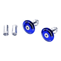 Zeta Bar End Plugs 35mm (2 Pack) - Blue
