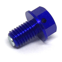 Zeta Magnetic Drain Bolt M10 x 15 P1.5 - Blue