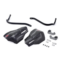 Zeta Armour XC-Pro Handguard Kit for 28.6mm Handlebars with U-Clamp - Black / Bl