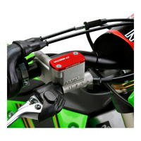 Zeta Front Brake Reservoir Cover - Honda CR / CRF  Kawasaki KX450 - Red