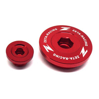 Zeta Engine Plug Set - Kawasaki KX250F ('11-'19)  KX450F ('09-'18) - Red