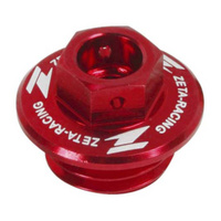 Zeta Oil Filler Plug - Honda CR / CRF  Yamaha YZ / YZF / WRF  Kawasaki KLX - Red