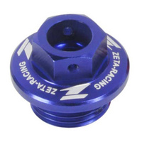 Zeta Oil Filler Plug - Honda CR / CRF  Yamaha YZ / YZF / WRF  Kawasaki KLX - Blu