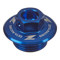 Zeta Oil Filler Plug - Suzuki RM / RM-Z  Yamaha Serow 250 - Blue