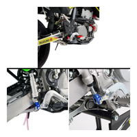 Zeta Rear Brake Clevis- Yamaha Serow 225/250  Tricker - Blue