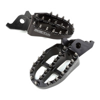 Zeta Aluminium Foot Pegs - Honda CRF250 / CRF450  CRF250L / M / Rally - Black