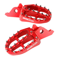 Zeta Aluminium Foot Pegs - Honda CRF250 / CRF450  CRF250L / M / Rally - Red